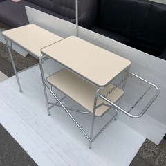アウトドア　キッチン　テーブルの画像