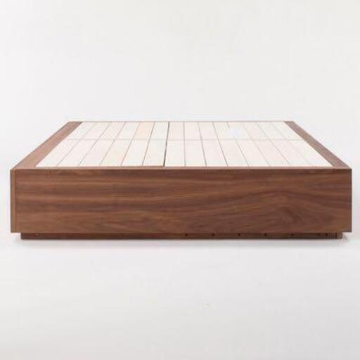無印良品　収納ベッド・シングル・ウォールナット材・Ａユニット
