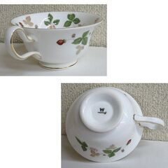 ウェッジウッド ティーカップ＆ソーサー ワイルドストロベリー 150cc WEDGWOOD WILD STRAWBERRY　洋食器　☆ PayPay(ペイペイ)決済可能 ☆ 札幌市 豊平区 平岸の画像