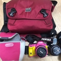 PENTAX k50 ピンクイエローの画像