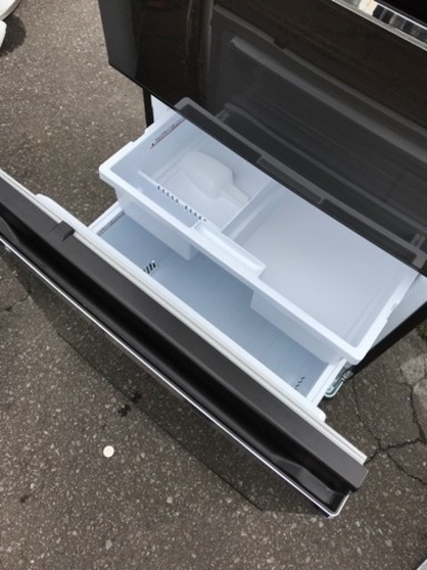 三菱 3ドア冷蔵庫(右開き) 330L グロッシーブラウン MR-CX33C-BR 2017年製