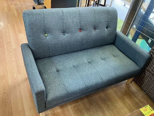 ⑥ リサイクルショップスターズ城西店 ソファ 2人掛け シェアハウス 同棲 新婚 グレー