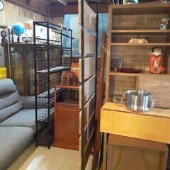 【商談中】山善 YAMAZEN 木製 突っ張りラック　/MJ-0385 1Fの画像