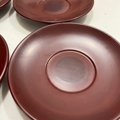 古代あかね塗り　茶托　5この画像