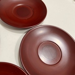 古代あかね塗り　茶托　5この画像