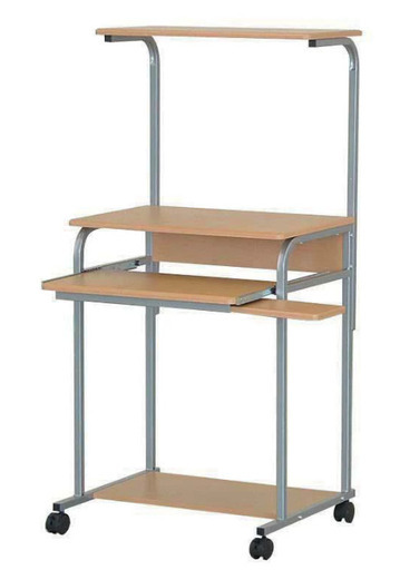 【受渡者決定】新品 パソコンデスク スライド式 幅65㎝ ナチュラル色