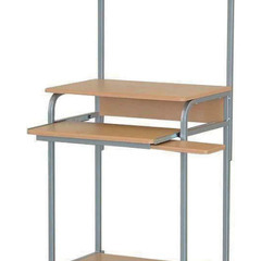 【受渡者決定】新品 パソコンデスク スライド式 幅65㎝ ナチュラル色