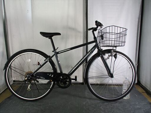 C698　★12500円★整備済み スポーツ中古自転車 【クロスバイク　黒　27インチ】