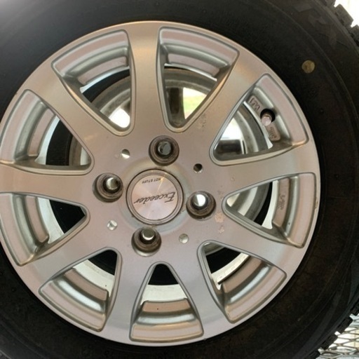 【中古】軽自動車スタッドレス&ホイール4本セット　145/80R13