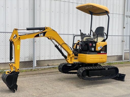 【H-0055】CAT 301.5CR ユンボ バックホー ミニ油圧ショベル　1.6tクラス　4wayマルチ　倍速　可変脚　全塗装済