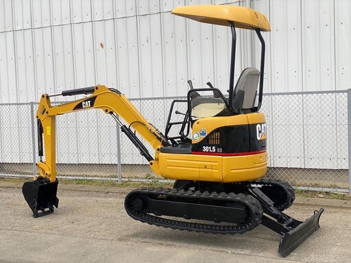 【H-0055】CAT 301.5CR ユンボ バックホー ミニ油圧ショベル　1.6tクラス　4wayマルチ　倍速　可変脚　全塗装済