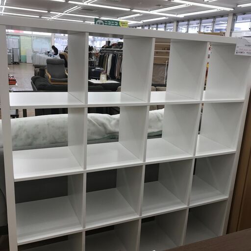 ★ジモティ割あり★ IKEA 棚 ホワイト H147×W147×D39 クリーニング済み KJ1871
