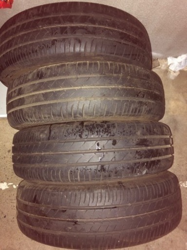 155/65R13 トーヨー　1本パンク修理痕あり　アルミホイール付き