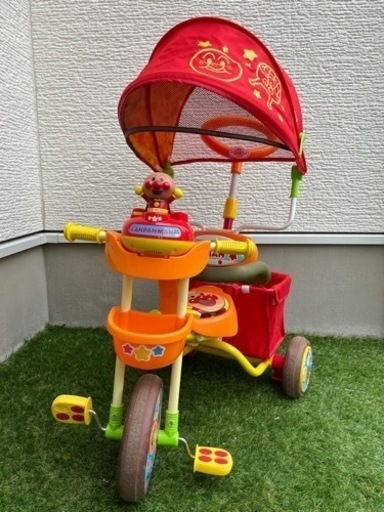 三輪車】ジョイパレット それいけ！アンパンマンデラックスⅡ オレンジ