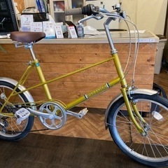 前後タイヤ新品！】6段変速 20インチミニベロ マスタード