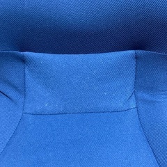 中古美品 スリムフィットチェア ブルー ドウシシャSFC-BLブルー青 オフィスチェア デスクチェア椅子イス家具テレワーク骨盤を立てる 分厚いの画像