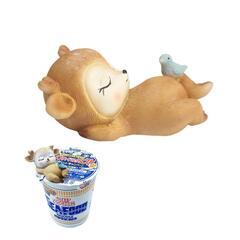 小鹿　1個　 カップ麺のフタ留め箸置き 箸置き オブジェ 置き物...