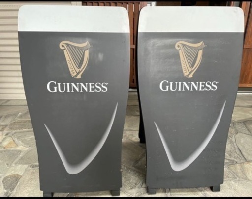 GUINNESS/インテリア雑貨/ギネスビール/木製立て看板/ウェルカムボード 2枚セット