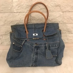 オシャレなバーキン風⭐︎デニムリメイクバック