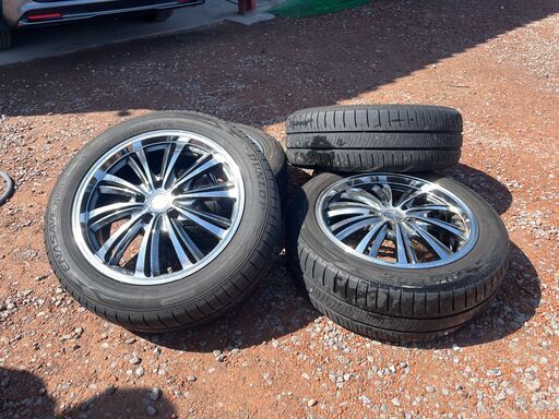 205/55R17　ノーマルタイヤ・ホイールセット　中古タイヤお安くお譲りいたします。
