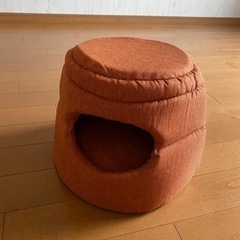ペットベッド　2WAY テント　麻調