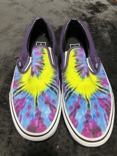 vansスニーカー　スリッポン　タイダイ
