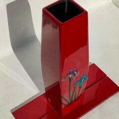 宮崎漆器　漆仕上げ花瓶　新品未使用品の画像