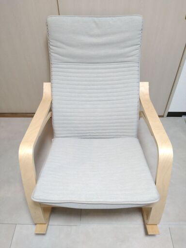 IKEA　ポエング　ロッキングチェア　クニーサ ライトベージュ