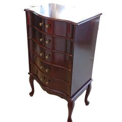 アンティーク家具 猫脚 ネコ脚 5段チェスト サイドチェスト サイド