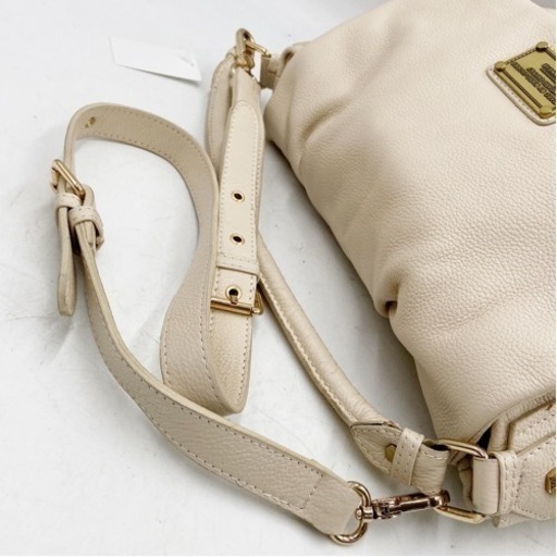 【A品】MARC JACOBS 2WAYバッグ レザー アイボリー A4