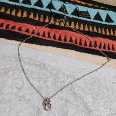 J→→→M10-9   1.25ct/ブリリアントダイヤモンドＣＺ大粒アーチペンダントネックレスの画像