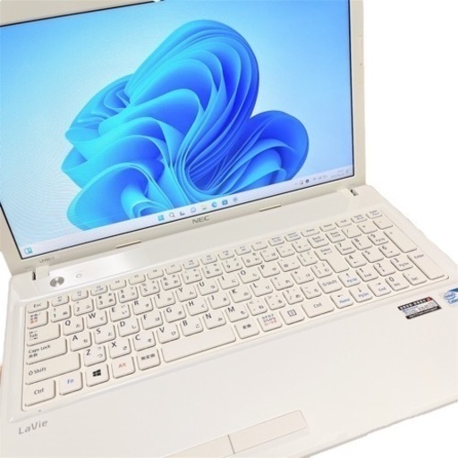【おすすめ】NEC白ノートパソコン たっぷり保存 win11 動作快適