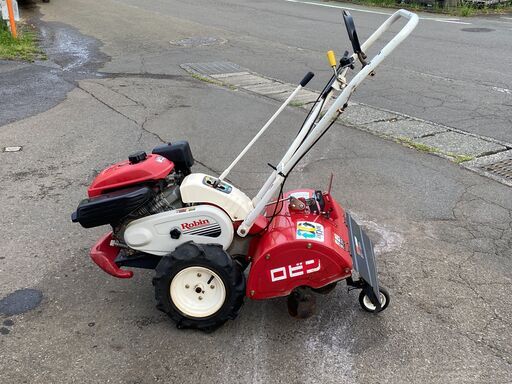 軽トラ貸せます 初期不良対応OK 整備済 爪程度良く かけ易いハッピースタート 耕運機 ロータ正/逆転 デフ付 5.7馬力 ロビン RC6600