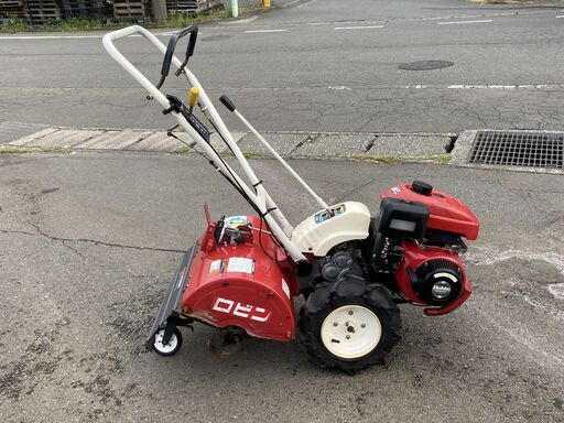 軽トラ貸せます 初期不良対応OK 整備済 爪程度良く かけ易いハッピースタート 耕運機 ロータ正/逆転 デフ付 5.7馬力 ロビン RC6600