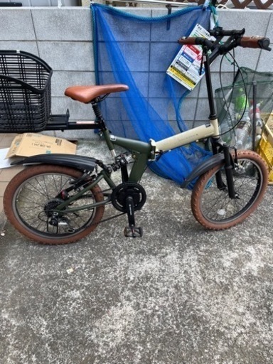 サイクルオリンピックのフリーパワー付き折り畳み自転車