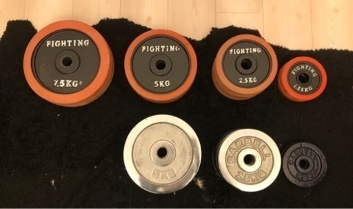 値下　六月まで　ストレートバー、プレート等　筋トレ