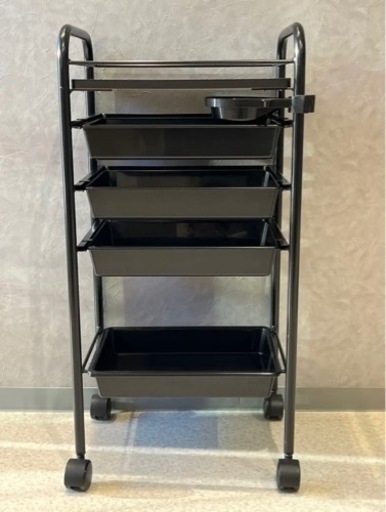 【ドライヤーホルダー付】マットオールブラックワゴン