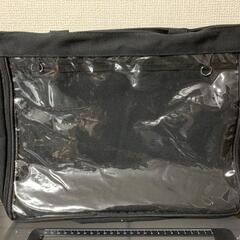 痛バッグ 黒 A4 トートバッグ イベント オタ活 通学 缶バ 大容量 K1の画像