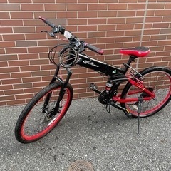 アルファロメオ ブラック 折りたたみ自転車 26インチ 18Speedの画像
