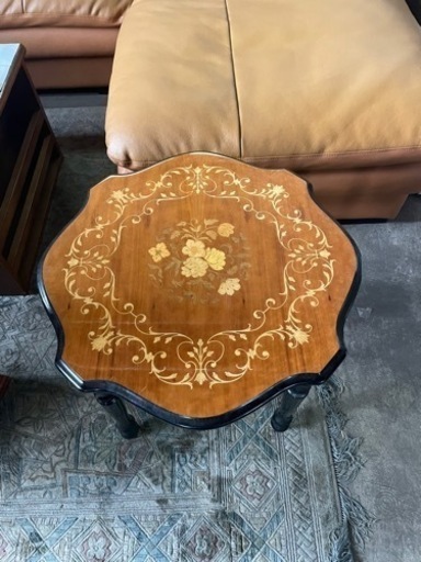 イタリア家具 テーブル ブラウン色
