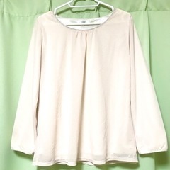 【お話し中】anchor woman byワールド　長袖シフォン...