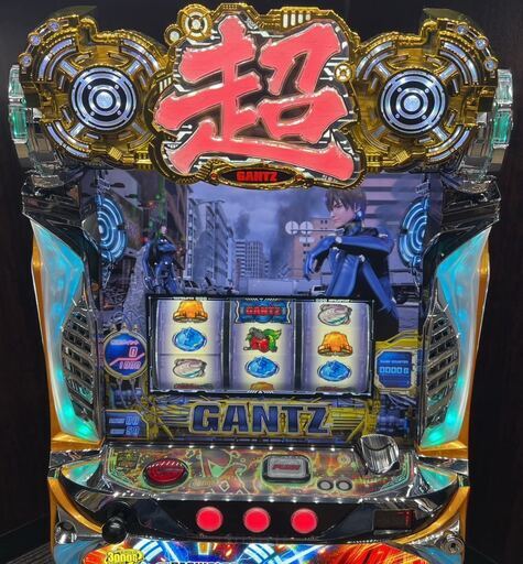【パチスロ実機】エフ★GANTZ極 THE SURVIVAL GAME【コイン不要機付】