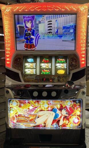 【パチスロ実機】コナミアミューズメント★マジカルハロウィン７【コイン不要機付】