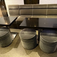 スナック　ソファ　テーブルセットの画像