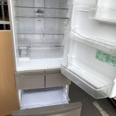 配送可能　日立 HITACHI R-K42D T [ビッグ＆スリム60 冷蔵庫（415L） 右開き5ドア ソフトブラウン]の画像