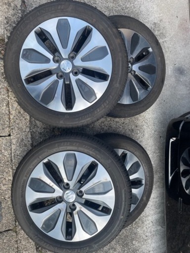 溝タップリ！夏タイヤスズキ純正ホイール付き４本