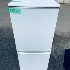 ✨2016年製✨1852番 SHARP✨冷凍冷蔵庫✨SJ-D14B-W‼️