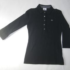 M/LACOSTE／綿94%長袖ポロシャツ／size40