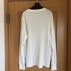 ユニクロ　ワッフルクルーネックT（長袖）Lサイズの画像