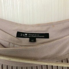 【受け渡し予定者さん決まりました】春夏☆くすみピンクのシフォンスカート【23区】Lサイズの画像